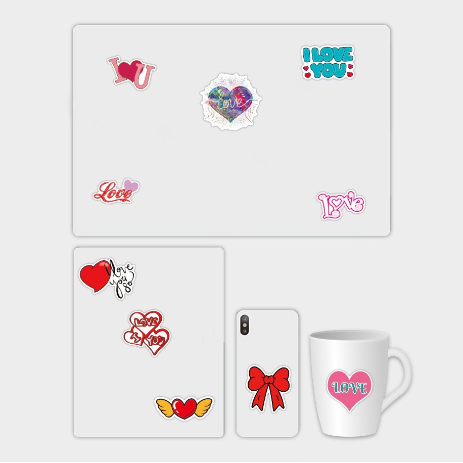 Set 100 / 50 / 25 / 10 Miếng Dán Trang Trí Chống Thấm Nước Họa Tiết Graffiti Độc Đáo