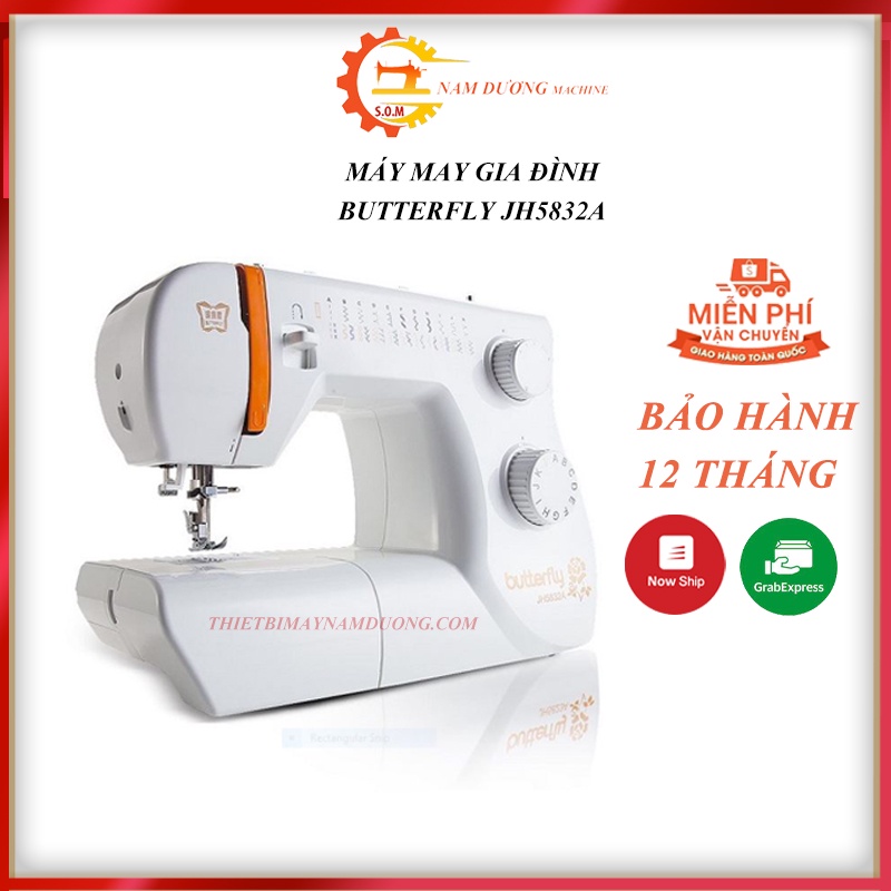 Máy May Mini Gia ĐìnhButterfly JH5832A - Máy Khâu Mini Gia Đình 32 Đường May Cơ Bản , May Được Vải Thun