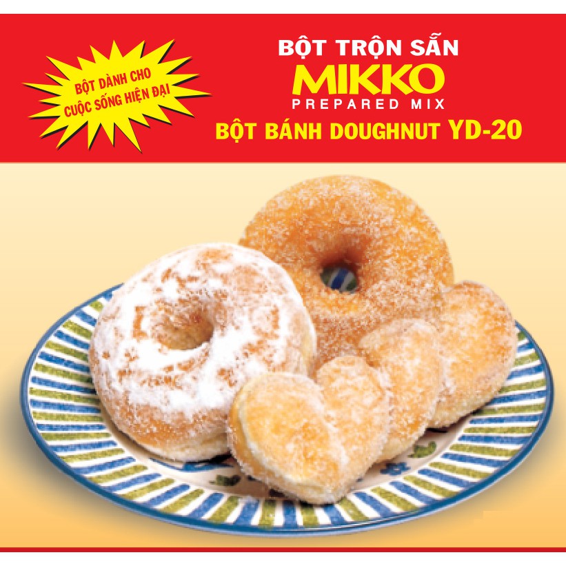 Bột làm bánh Doughnut Mikko 1kg (Date mới)