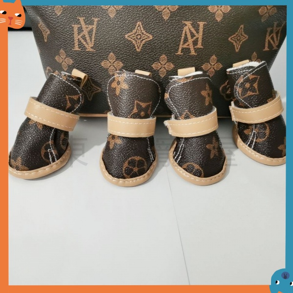 Thời Trang set 4 Đôi Giày Đi Mưa Chống Thấm Nước Dành Cho Thú Cưng