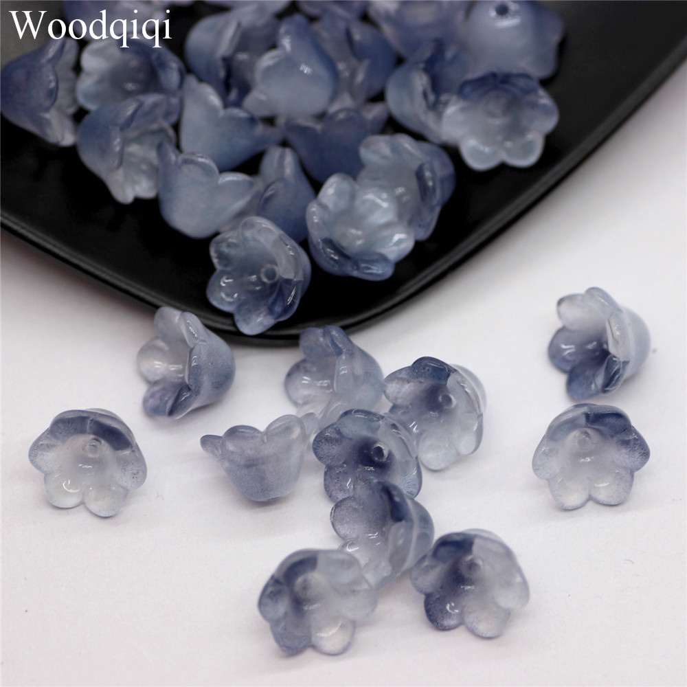 Hạt Xỏ Lỗ Hình Hoa 12x7mm Dùng Làm Trang Sức DIY Ornamentos feitos à mão com contas trançadas para artesanato faça você mesmo
