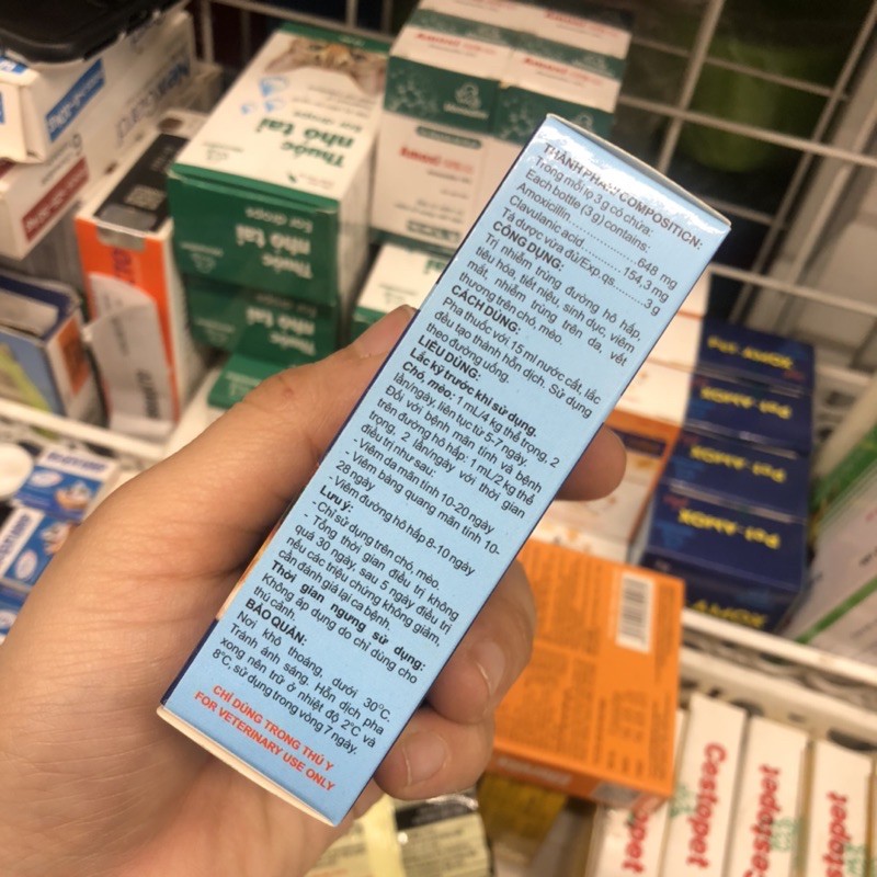 Dung dịch uống Pet Amox hỗ trợ hô hấp, tiêu hoá