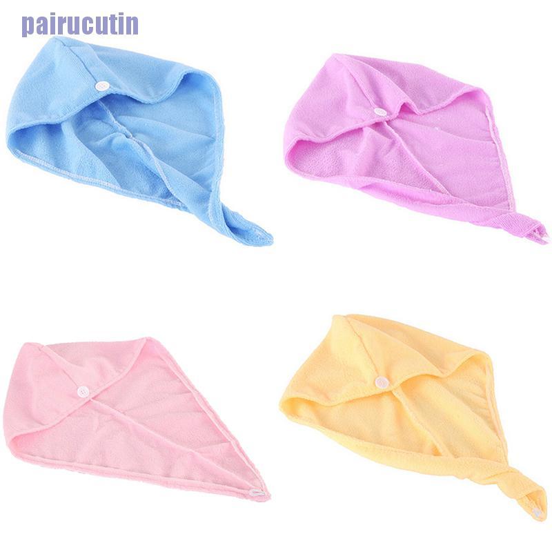 MICROFIBER (Hàng Mới Về) Khăn Quấn Làm Khô Tóc Bằng Vải Vi Sợi Chất Lượng Cao