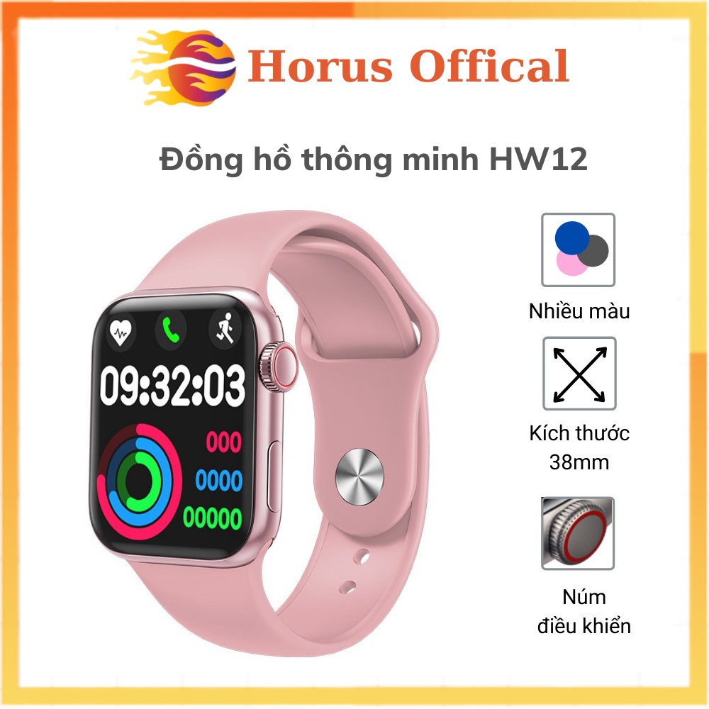 Đồng Hồ Thông Minh HW12 [1 ĐỔI 1 BH 12 THÁNG] có Tiếng Việt, Nghe Gọi, Thay Hình Nền, cảm ứng siêu mượt mà