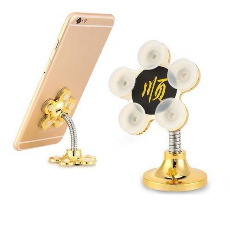 Giá đỡ điện thoại mua 3 tặng 1 loại bông mai ,chân và mặt hút chặt,xoay 360 độ