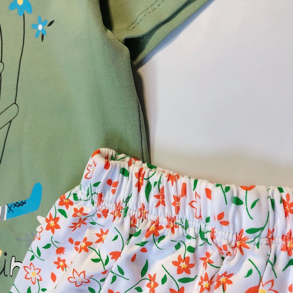 Bộ Quần Áo bé Gái chuẩn Form 12kg tới 40kg, Bộ thun cotton chất đẹp, bền , ko bai nhão AS08 -Trang 25 Kids