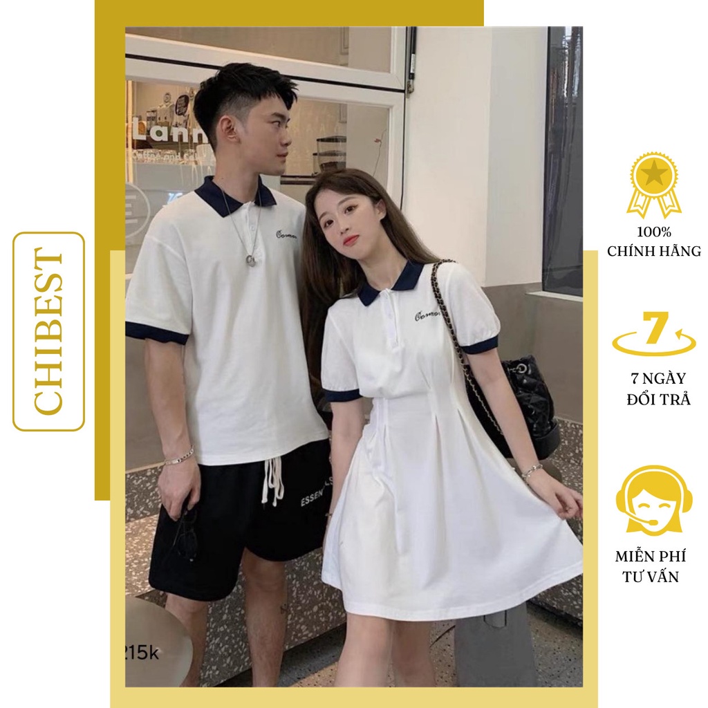 Đồ đôi nam nữ set couple áo nam đầm nữ CHIBETS LSA011