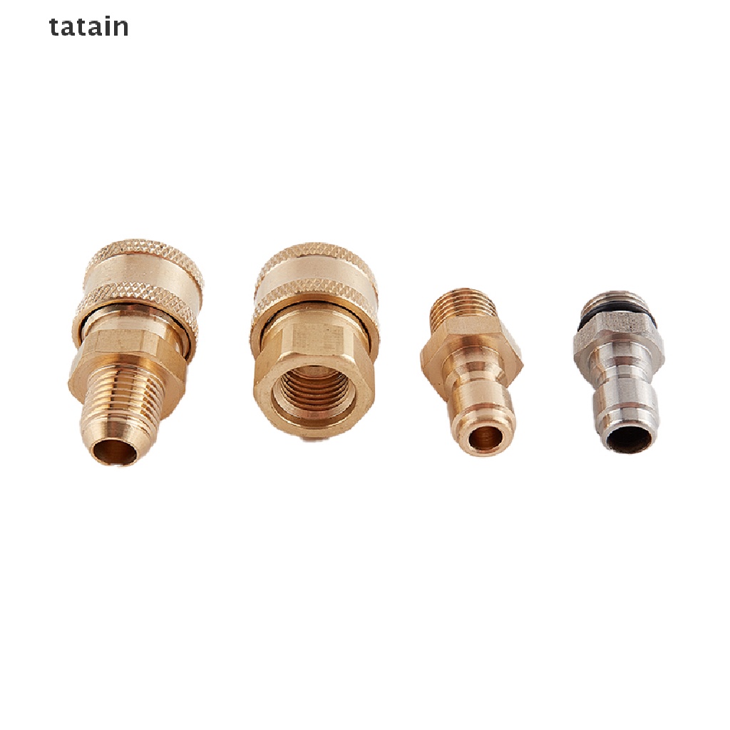 [TAT] Copper 1/4 High Pressure Washer Quick Coupling Water Gun Hydraulic Coupler CVX