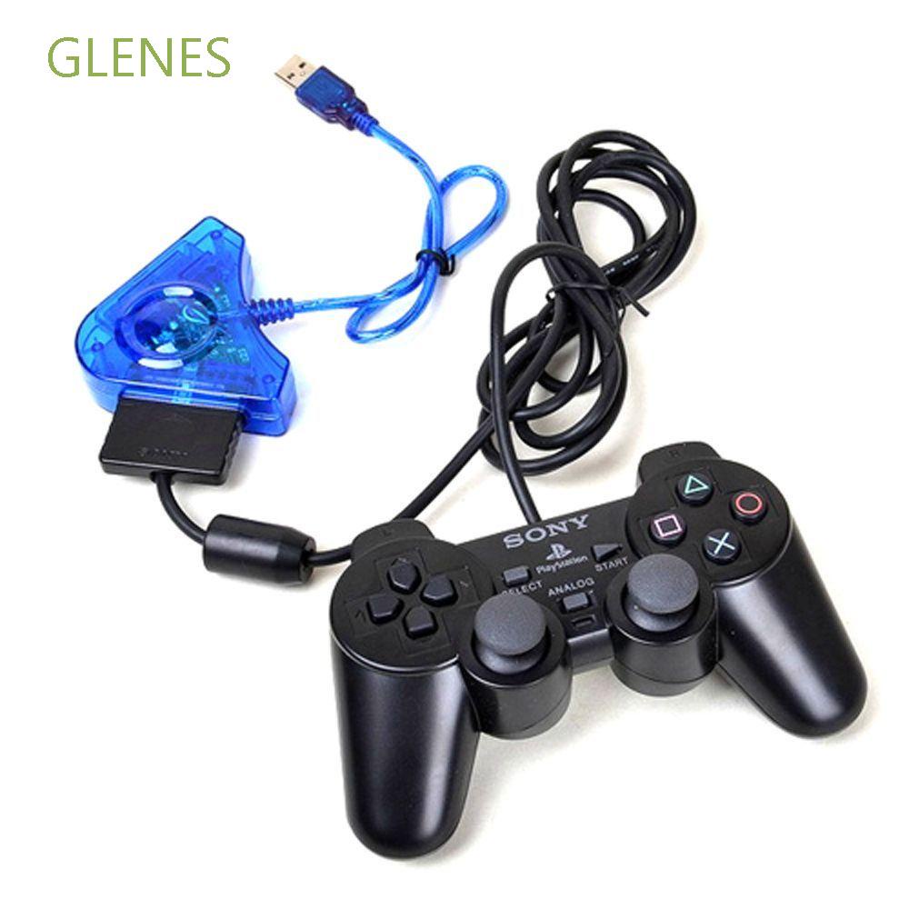 Cáp chuyển đổi cổng PSX PS1 PS2 sang cổng USB PS2 có tay cầm và hai đầu CD 2 màu