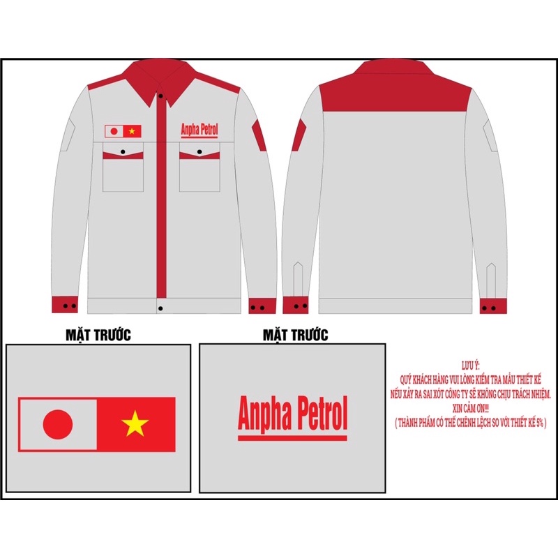 Bộ quần áo bảo hộ lao động, vải kaki 3.1,hàng may kĩ HD04