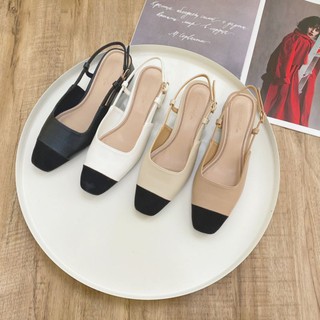 Giày nữ dáng slingback thanh lịch gót cao 5cm