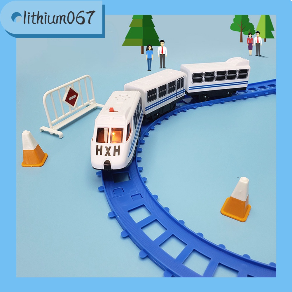 Hộp đồ chơi đường ray xe lửa tàu hỏa - ánh sáng điện âm thanh cao tốc dành cho trẻ em Lithium067
