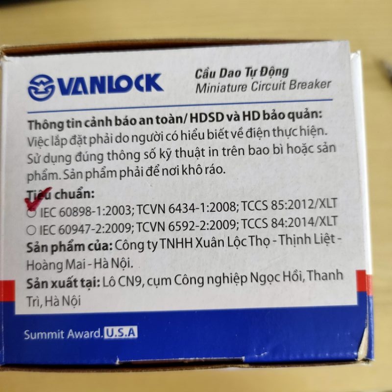 Cầu dao tự động , MCB , CB tép 1P dòng cắt 4,5kA PS45N SINO