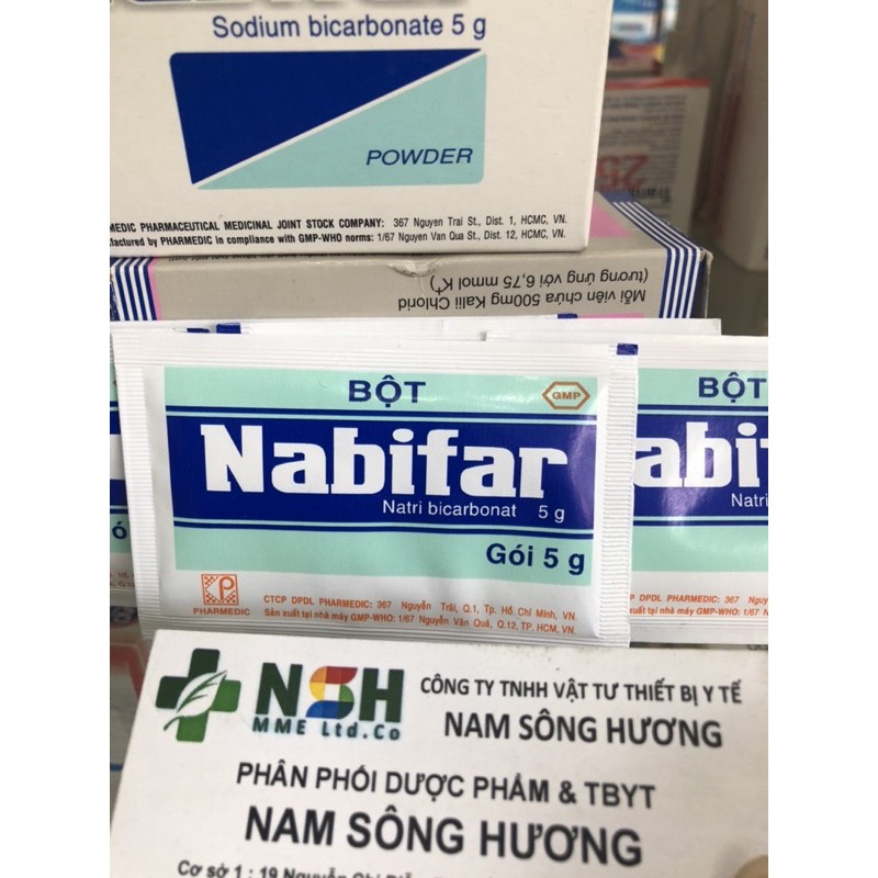 Muối vệ sinh phụ nữ, khử mùi hôi Nabifar (1 gói x 5g)