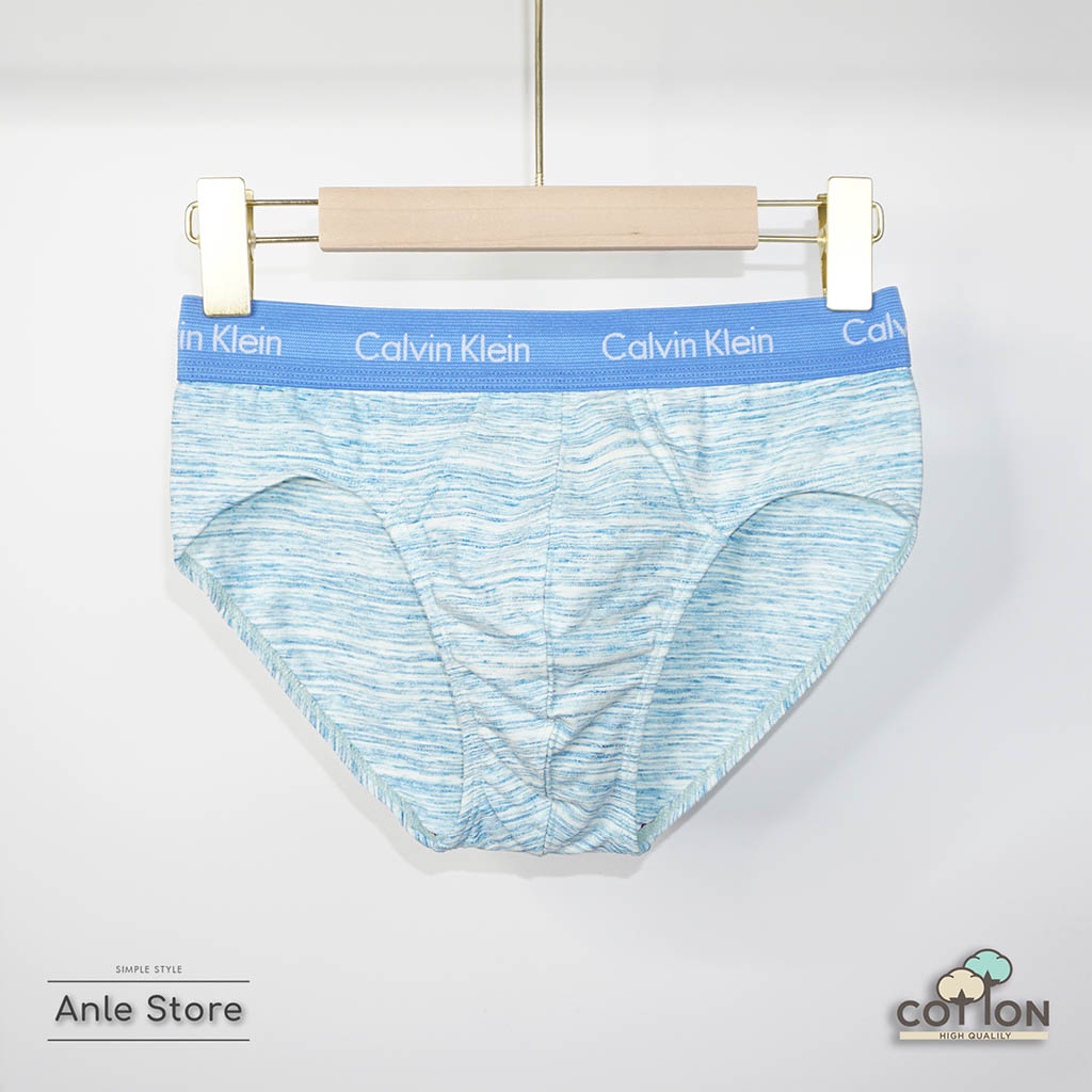 HỘP 4 Quần lót nam Tam giác COTTON Elastane co dãn 4 chiều vải Kẻ độc lạ Quần sịp chéo nam Hàng xuất US BRAEX