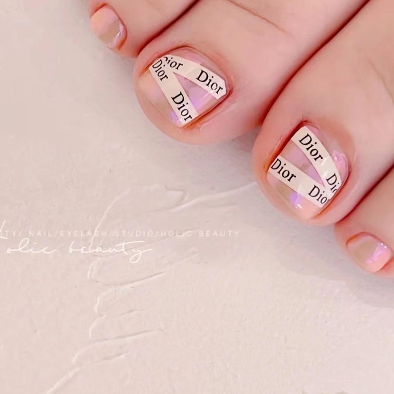 Sticker Thương Hiệu 3D | Dây Nơ 2022 | Hình Dán Móng