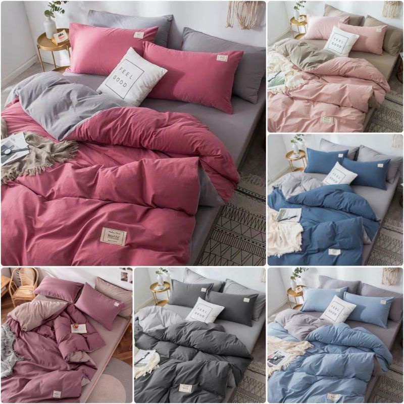 Bộ chăn ga gối Cotton Tici cao cấp LEEBedding, chăn ga Hàn Quốc, miễn phí bo chun rap ga giường theo