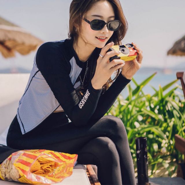 Đồ bơi tay dài quần dài khóa kéo(kèm hình thật) | BigBuy360 - bigbuy360.vn