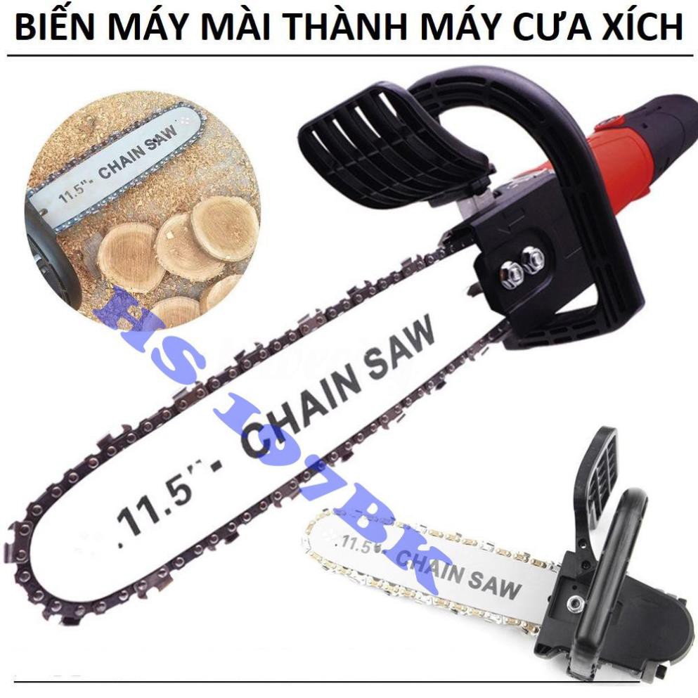 [ SIÊU SALE ] BỘ LAM CƯA XÍCH CHUYỂN ĐỔI MÁY MÀI MÁY CẮT CẦM TAY THÀNH MÁY CƯA GỖ. (Bảo hành 3 tháng)