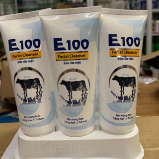Sữa rửa mặt chiết xuất sữa bò E100 Facial Cleanser 80g