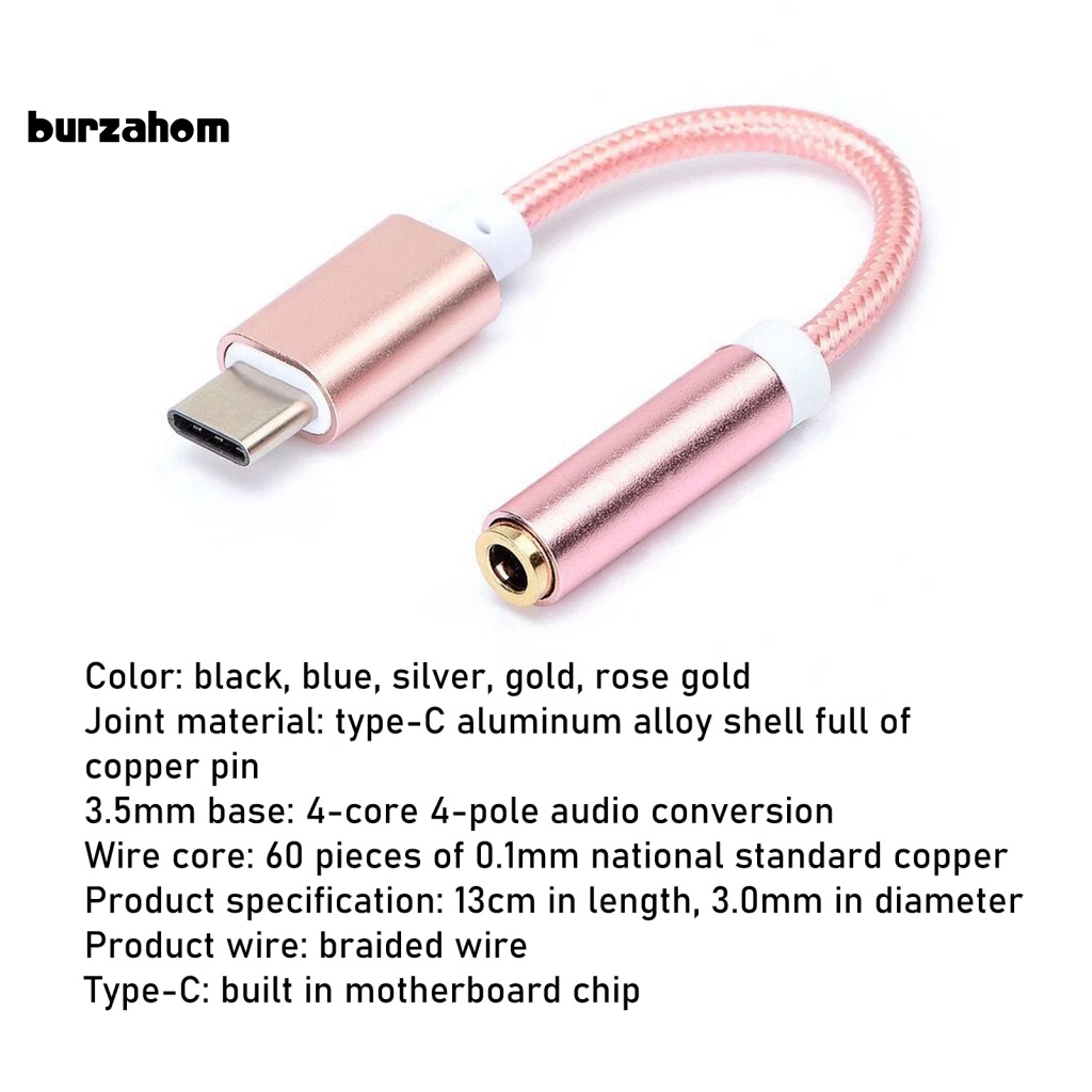 Đầu Chuyển Đổi Âm Thanh 3.5mm 5 Màu Cho Điện Thoại