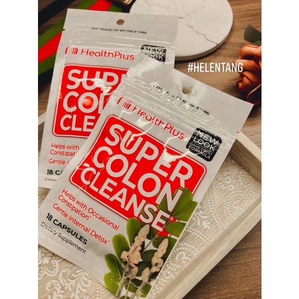 Thải độc ruột đại tràng Super Colon Cleanse HealthPlus Detox gói 18 viên của Mỹ