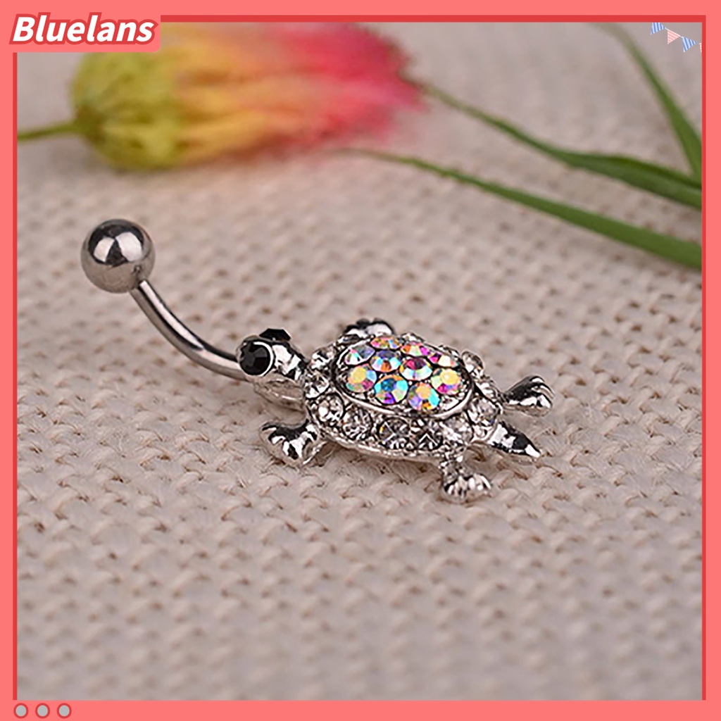 Khuyên rốn hình chú rùa đính đá thời trang cho nữ