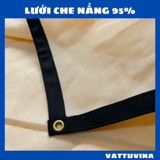 Lưới che nắng 95% 400gsm, Hàng cao cấp  Che nắng ban công, sân vườn - Kim khí Vật tư Vina
