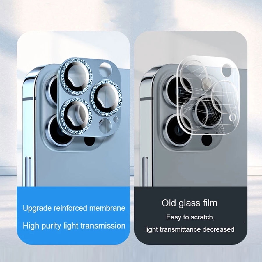 Kính cường lực bảo vệ camera sau thời trang cho iPhone 13 Pro Max