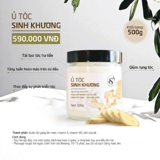 Ủ tóc sinh khương