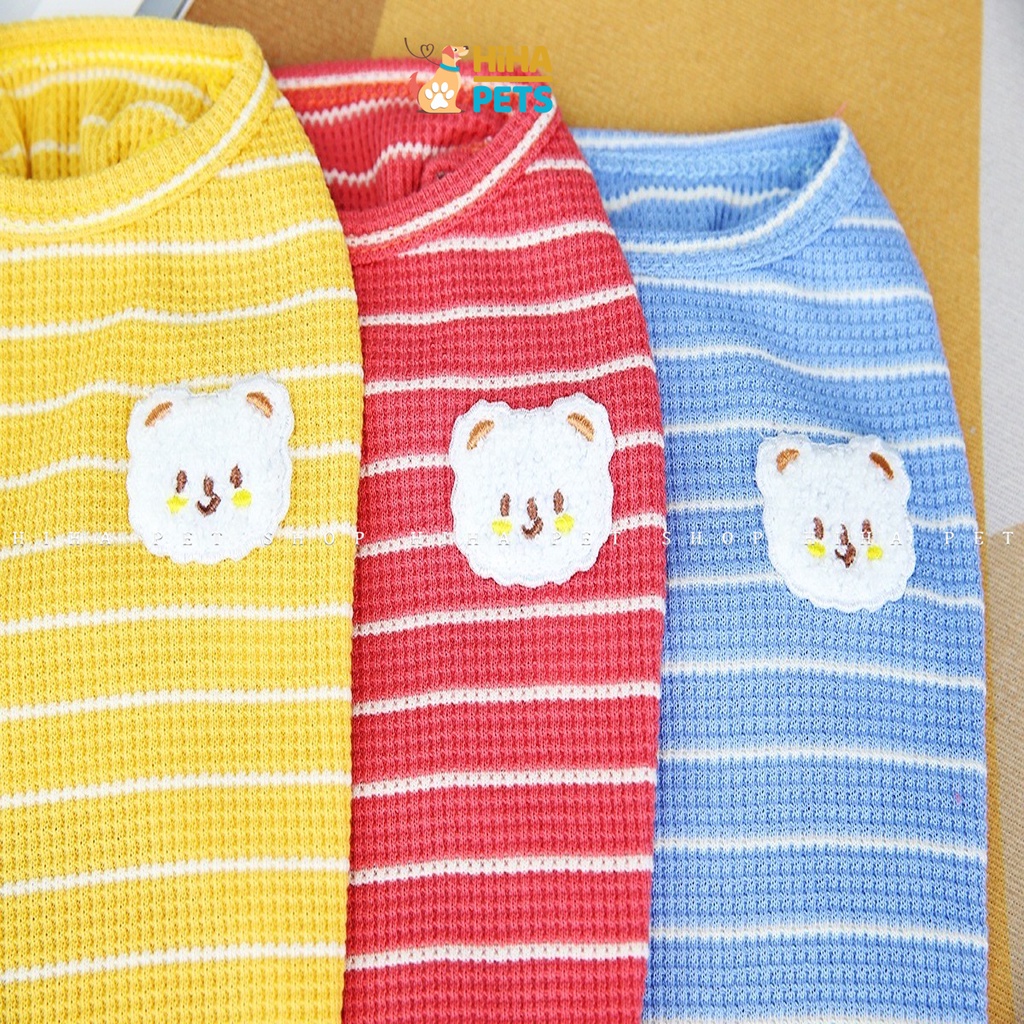 Áo Thun Cho Chó Mèo Vải Cotton Mát Mẻ Quần Áo Thú Cưng Ba Lỗ Mùa Hè Dễ Thương Hihapet.