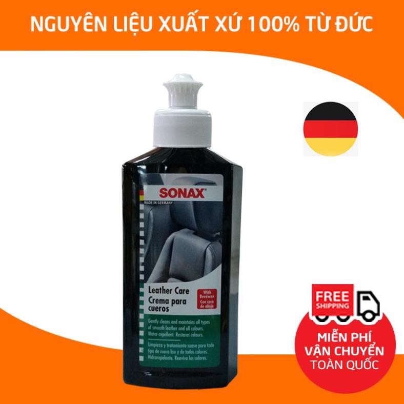 TKC Dung dịch xịt bảo dưỡng da ghế xe hơi,Sonax leather care lotion 250ml,sáp xi làm sạch hạn chế nứt gãy da_SN-291141