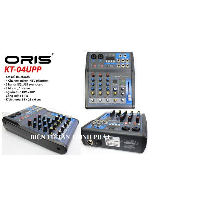 Mixer bàn mini ORIS 04UPP Kết nối Bluetooth
