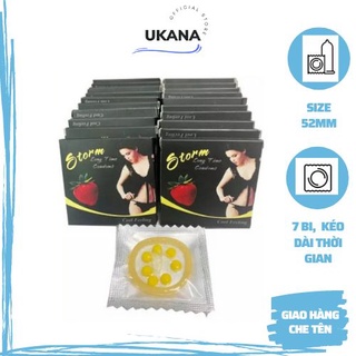 Bao cao su bi gai kéo dài thời gian storm 7 bi hộp 10 cái