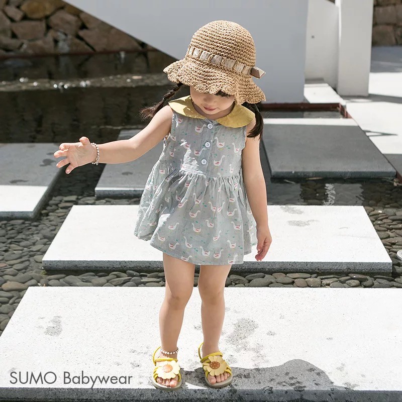 Váy họa tiết con vịt cổ vàng BABYCITY V005-V