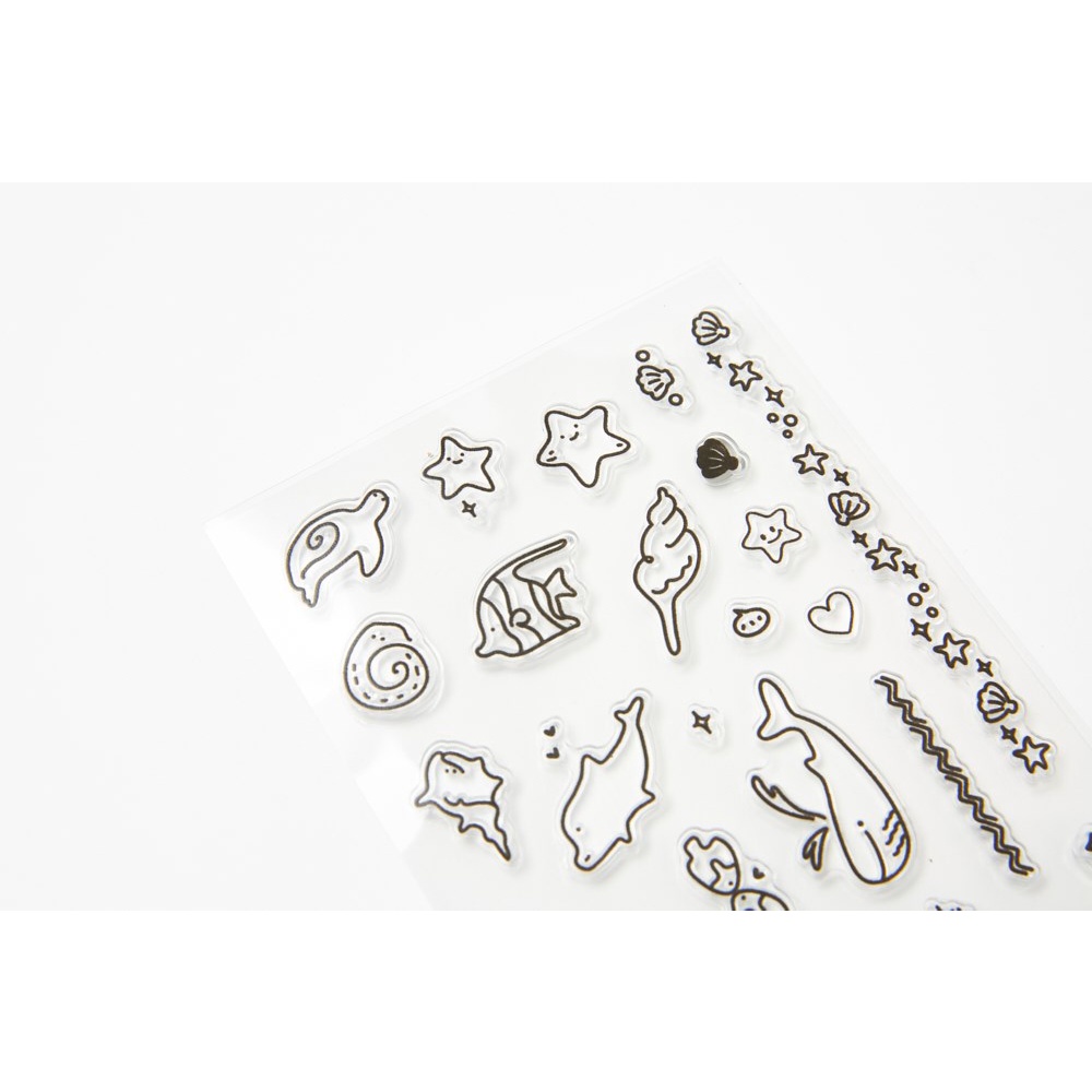 Con Tem Sticker Stamp ARTBOX Hàn Quốc Hình Động Vật Biển Dễ Thương
