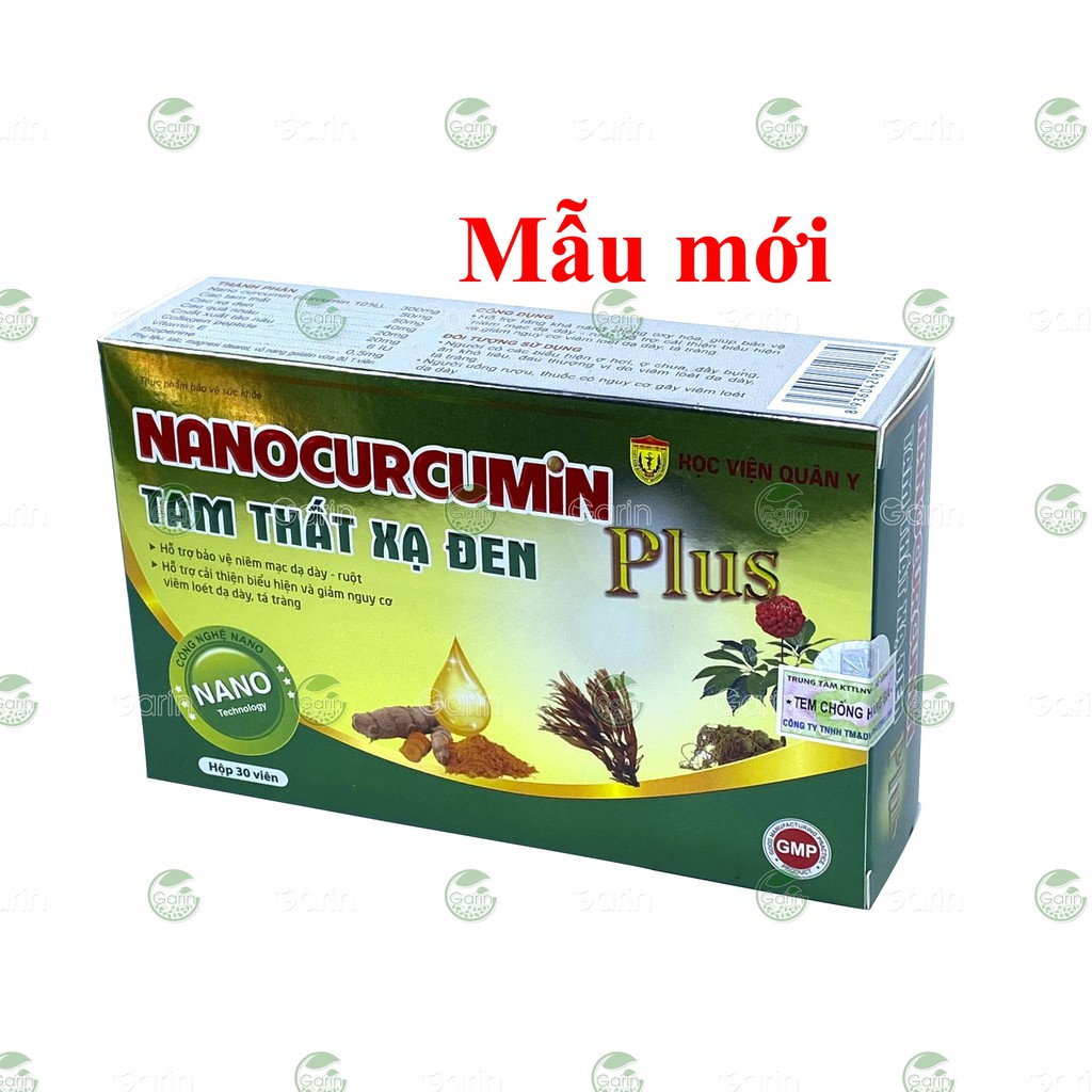 Liệu Trình 1 Tháng 4 Hộp Nano Curcumin Tam Thất Xạ Đen Plus Học Viện Quân Y giúp giảm tác dụng phụ hóa trị xạ trị