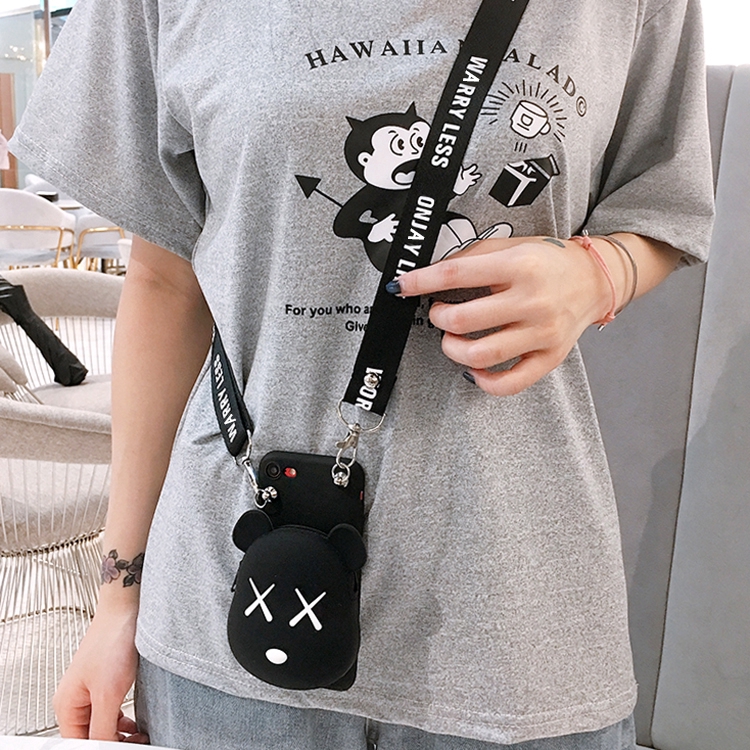 Fashion Kaws Túi Xách Nữ Ốp lưng Soft Phone Case Cho iPhone 13 pro max 11 pro max 12 mini xs max xr x 6 6s 7 8 Plus case