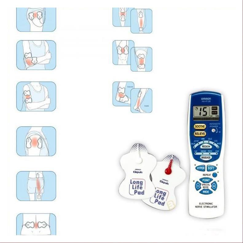 [MADE IN JAPAN] Máy Massage Xung Điện Omron HV-F128 -  Bảo Hành 02 Năm