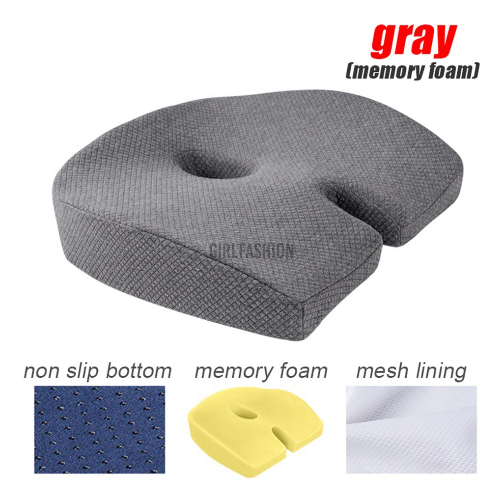 Memory Foam Lumbar Back Pillow Support Back Cushion Car Seat Chair Home Office