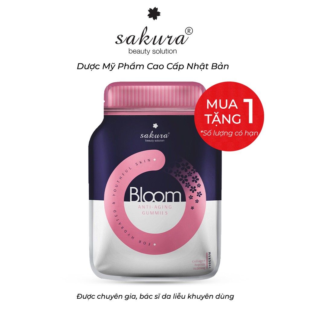 Kẹo Dẻo Sakura Bloom Anti - Aging Collagen Gummies 140g