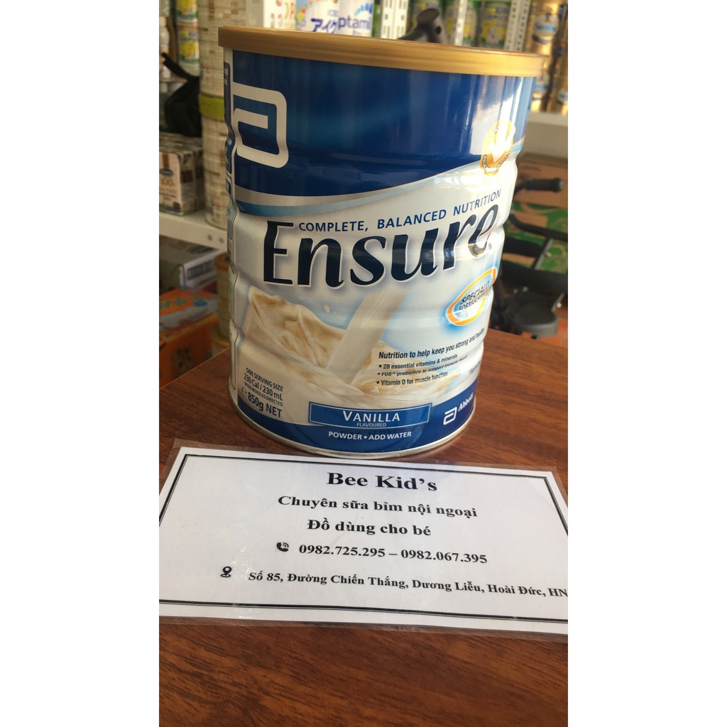 SỮA ENSURE ÚC CHO NGƯỜI LỚN TUỔI - SỮA ENSURE ÚC CHO NGƯỜI GIÀ 850g