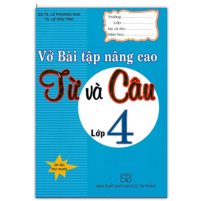 Sách - Vở bài tập nâng cao Từi và câu lớp 4