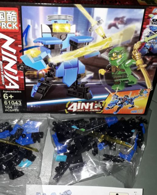 là Lắp ráp 1 hộp LegoNinja Kỳ Lân 61043 có nhiều chi tiết bằng nhựa ABS rất đẹp