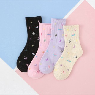 Vớ cotton họa tiết hoạt hình xinh xắn dành cho nam và nữ