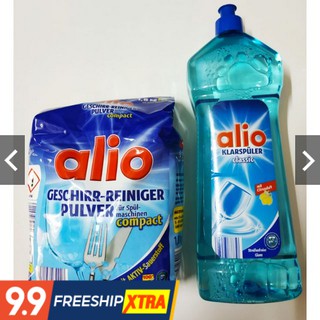 Combo bột rửa bát Alio 1,8kg và Bóng Alio chai 1000ml