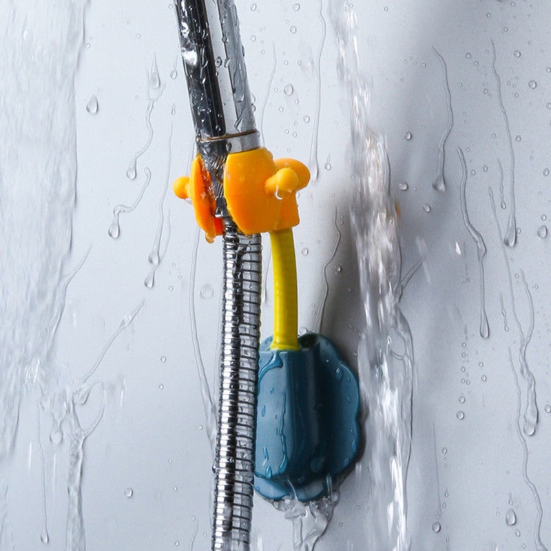 1pc 360° Giá Đỡ Đầu Vòi Hoa Sen Dạng Xoay Không Cần Khoan Lỗ Có Thể Điều Chỉnh Dành Cho Nhà Tắm