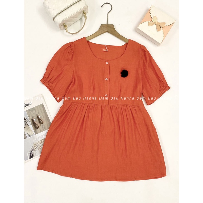 [SIZE 40-65KG] Áo bầu kiểu dễ thương hàng công sở vải cao cấp thoáng mát thấm mồ hôi có túi áo