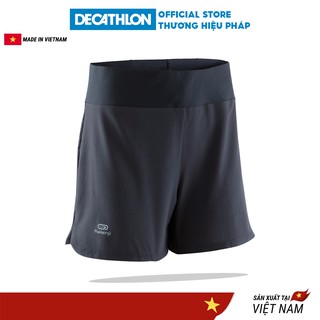 Quần chạy bộ nữ KALENJI run dry nhanh khô - Đen