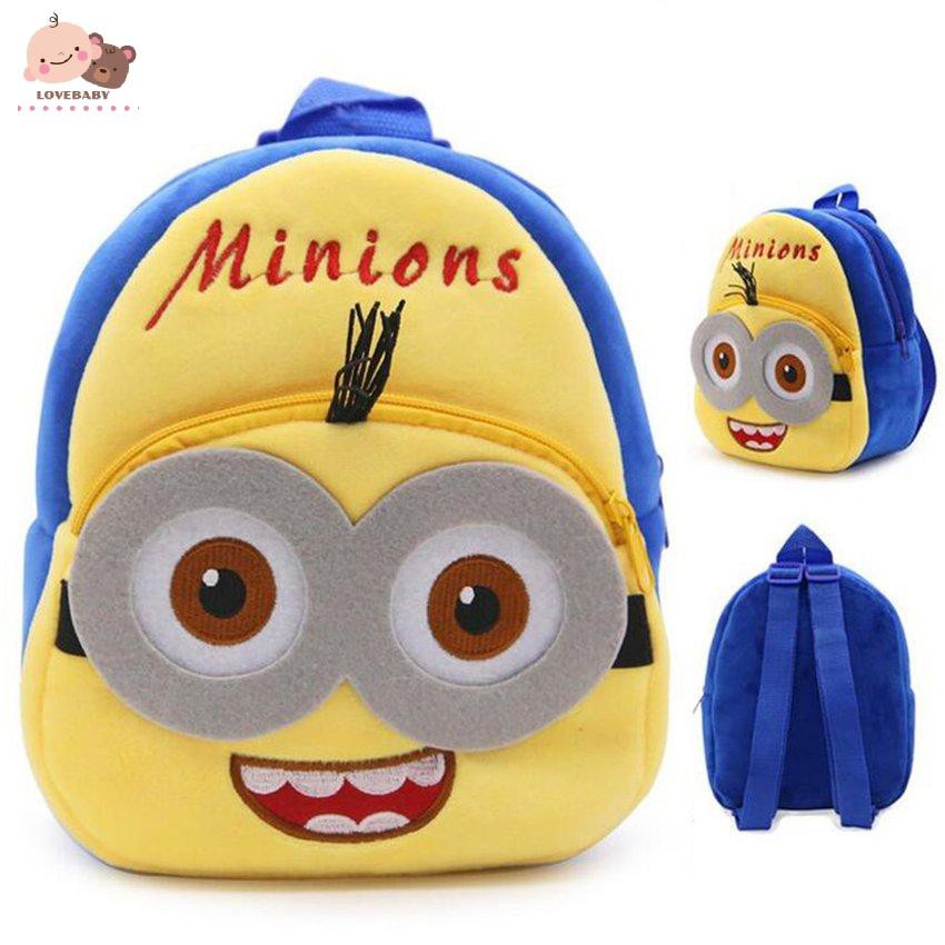 Ba lô học sinh tạo hình minion dễ thương cho bé